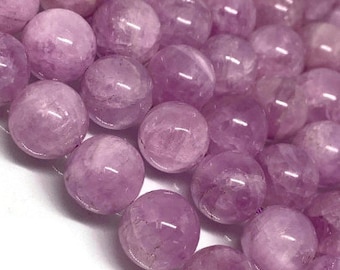 10 MM Kunzite Ronde Kralen, Lengte 20cm AAA Kwaliteit -Natuurlijke Kunzite Kralen-Purple Kleur oorsprong Brazilië