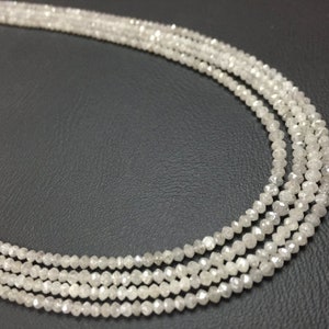1.5-2MM Diamond faceted Beads Grey and brown Color, Top Quality .Natural grey Diamond , pack of 10 loose pc