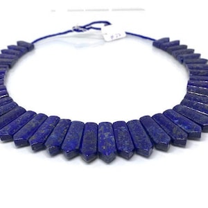 Lapis Necklace -CODE #22 -Lapis Square Shape Necklace- Lapis Fancy Necklace - Fancy Jewelry - Super Quality - Lapis Lazuli Necklace