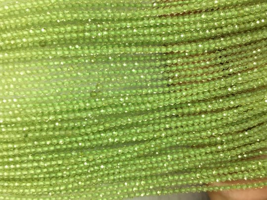 Naturale Peridoto 2.5mm Forma Rotonda Sfaccettato Tagliato - Foto 5