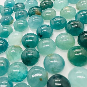 Grandidierite Round cabs • 10 mm Size  • Pack of 1 Pc • AAA Quality • Natural Grandidierite Cabochon