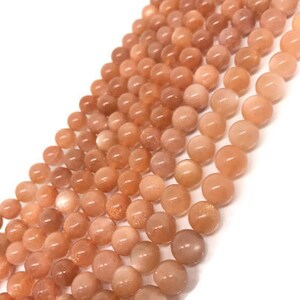 Sunstone Round Beads 6 mm AAAA Quality 40 cm Strand, Top Grade sunstone Round shape. natural sunstone with many