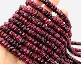 Contas redondas de ostra espinhosa • Tamanho 8 mm • 40 cm de comprimento • Qualidade AAA • Ostra espinhosa natural Cor roxa • Origem México • Raro disponível