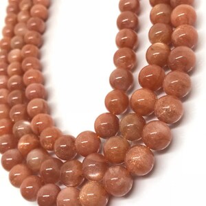 AAA 10MM Sunstone Round Beads 15.5&quot; Strand, Top Grade sunstone Round shape. natural sunstone