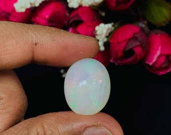 Ethiopian Opal Oval Cabs 20X16 mm size Code #C4 - Weight 15.20 cts  AAA Quality  Ethiopian Opal Cabochon