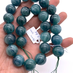 16 mm Green Kyanite Round Beads  - AAA Quality - Length 44 cm- Natural Kyanite Round Beads