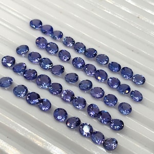 Tanzanit fasetterad 5 MM rund, - Naturlig tanzanit av god kvalitet, 1-pack. Ursprung Tanzania bild 7