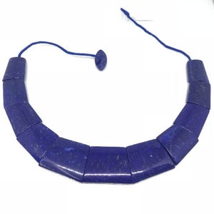 Lapis lazuli Square Shape Beads - Rare Available - Super Quality - Lapis necklace