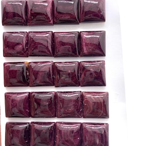 15 mm Purple Spiny Oyster Shell Square Cabs • Pack of 1 Pc • AAA Quality • Natural Spiny Oyster Shell Cabochon