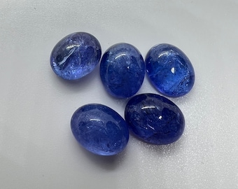 Tanzanite Oval 11X13-14MM Cabochon - AAAA Quality Natural Tanzanite Cabs-Tanzanite Loose Stone, pack of 1 pc.