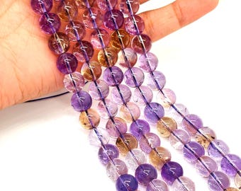 10MM Ametrine round beads AAA Quality , Ametrine Round Beads, 40cm strand- Gemstone Round Beads- Ametrine
