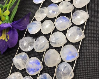 【ハート ムーンストーン ハート シェイプ】 8mm ハートシェイプ ブルームーンストーン | ファセットカット宝石