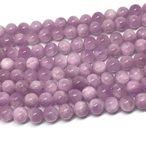 6MM Kunzit Runde Perlen, AAA Qualität, Länge 40cm -natürliche Kunzit Perlen-lila Farbe Ursprung brasilien
