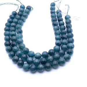 Green Kyanite Round Beads  - 16 mm Size - AAA Quality - Length 44 cm- Natural Kyanite Round Beads