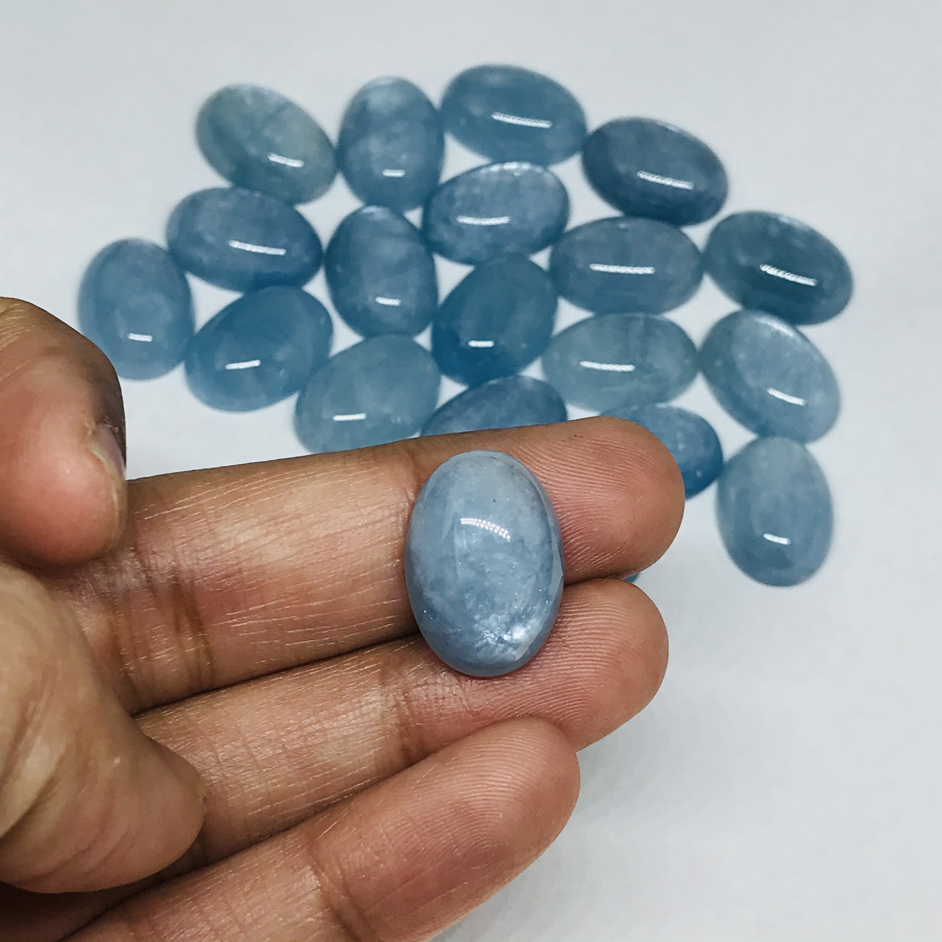 Aquamarine 13X18 MM Cabochon Pack of 1 Pcs - AAA Quality