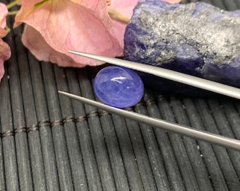 Tanzanite 10x8mm Cabochon Oval AAA Quality Natural Tanzanite Cabochon- Tanzanite Loose Stone, pack of 2 pc
