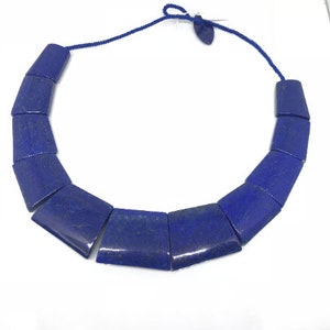 Lapis lazuli Square Shape Beads - Rare Available - Super Quality - Lapis necklace