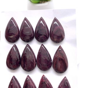 14x26 mm Purple Spiny Oyster Shell Pear Cabs • Pack of 1 Piece • AAA Quality • Natural Spiny Oyster Teardrop Cabochon