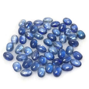 10 Pieces Pack Kyanite Oval Cabochons 3X5 mm size Kyanite Cabs, Super Fine Quality Cabs, Blue Kyanite Cabochon