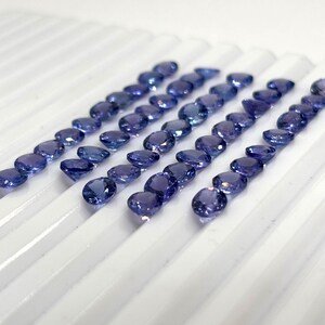 Tanzanit fasetterad 5 MM rund, - Naturlig tanzanit av god kvalitet, 1-pack. Ursprung Tanzania bild 5