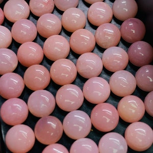 Pink Opal Cabochon 6 mm size - Pack of 4 Pieces  - AAA Quality - Natural Pink Opal Cabochon - Pink Opal Cabs