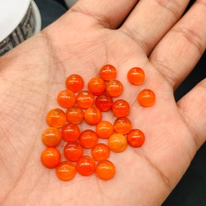 Ethiopian Opal Cabochon • 7 mm Size • Pack 2 Pcs• Code # D3 • AAA Quality • 100% Natural Ethiopian Opal Cabs  • Color Treated Opal