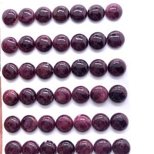 10 mm Purple Spiny Oyster Shell Round Cabs • Pack of 2 Pieces • AAA Quality • Natural Piny Oyster Shell Cabochon