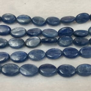 20 cm 13x18mm Kyanite Oval Beads AA Quality , Blue Kyanite Oval Beads