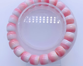 Queen Conch Shell Bracelet • Length 7.5 Inch  • AAA Quality • Natural Pink Queen Conch Shell Bracelet