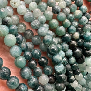 Grandidierite Round Beads - 4.5 / 5 / 6mm - AAA Quality - Length 16&#39;&#39; - Natural Grandidierite Round Beads
