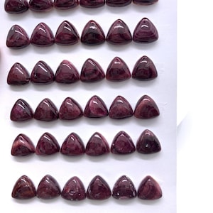 10 mm Purple Spiny Oyster Shell Triangle Cabs • Pack of 2 Pieces • AAA Quality • Natural Spiny Oyster Cabochon