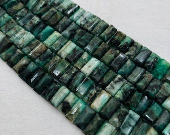 Labradorite Faceted 8x14M Rectangle Shape. Labradorite Faceted beads, length 10 inch.