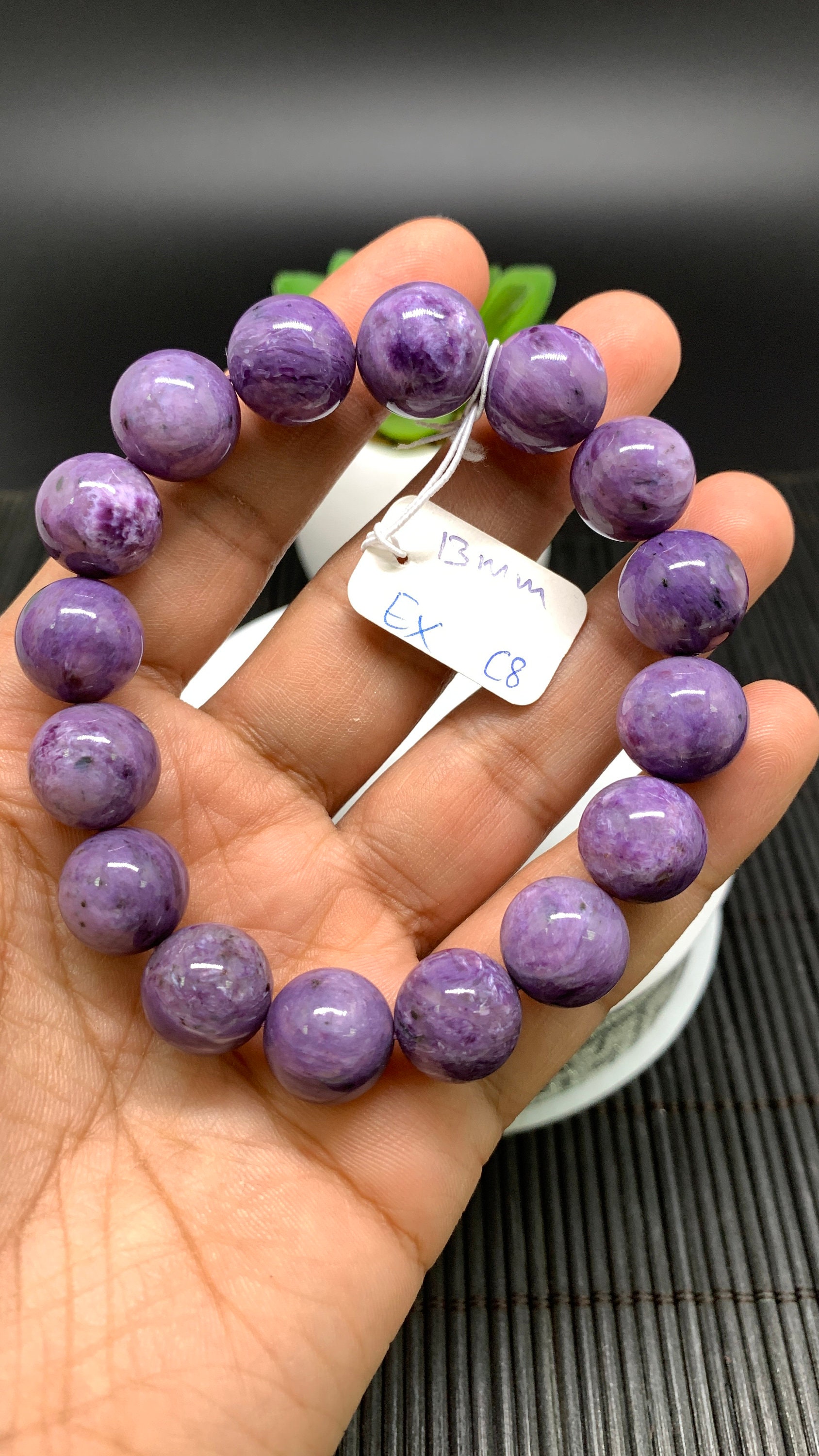 チャロアイトブレスレット (18mm)/Charoite Bracelet | RUNTA