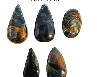 Pietersite Cabochon-Code #S31 - S35- Natural gemstone cabochon- Pietersite  Loose Stone - Pietersite Cabs