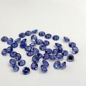 Tanzanit fasetterad 5 MM rund, - Naturlig tanzanit av god kvalitet, 1-pack. Ursprung Tanzania bild 8