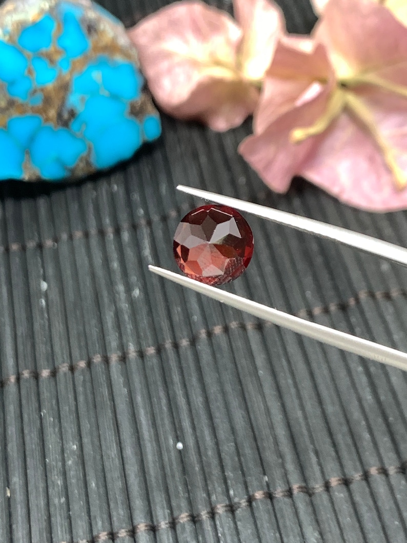 AAA Quality Stones- Pack of 1 Piece Code #G8 Garnet Round Faceted 9 mm size B -Garnet Cut Stone -Natural Garnet Loose Stone