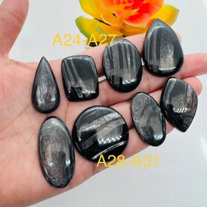 Hypersthene Cabochon Code A24-A31~Good Quality - Natural Hypersthene Cabochon
