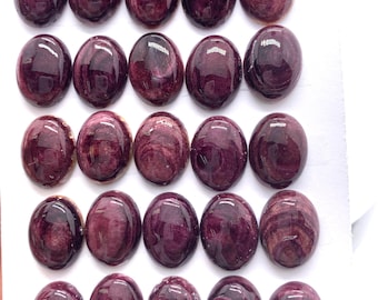 Cabochon ovali di conchiglia di ostrica spinosa viola da 12 x 16 mm • Confezione da 1 pezzo • Qualità AAA • Cabochon di conchiglia di ostrica spinosa naturale