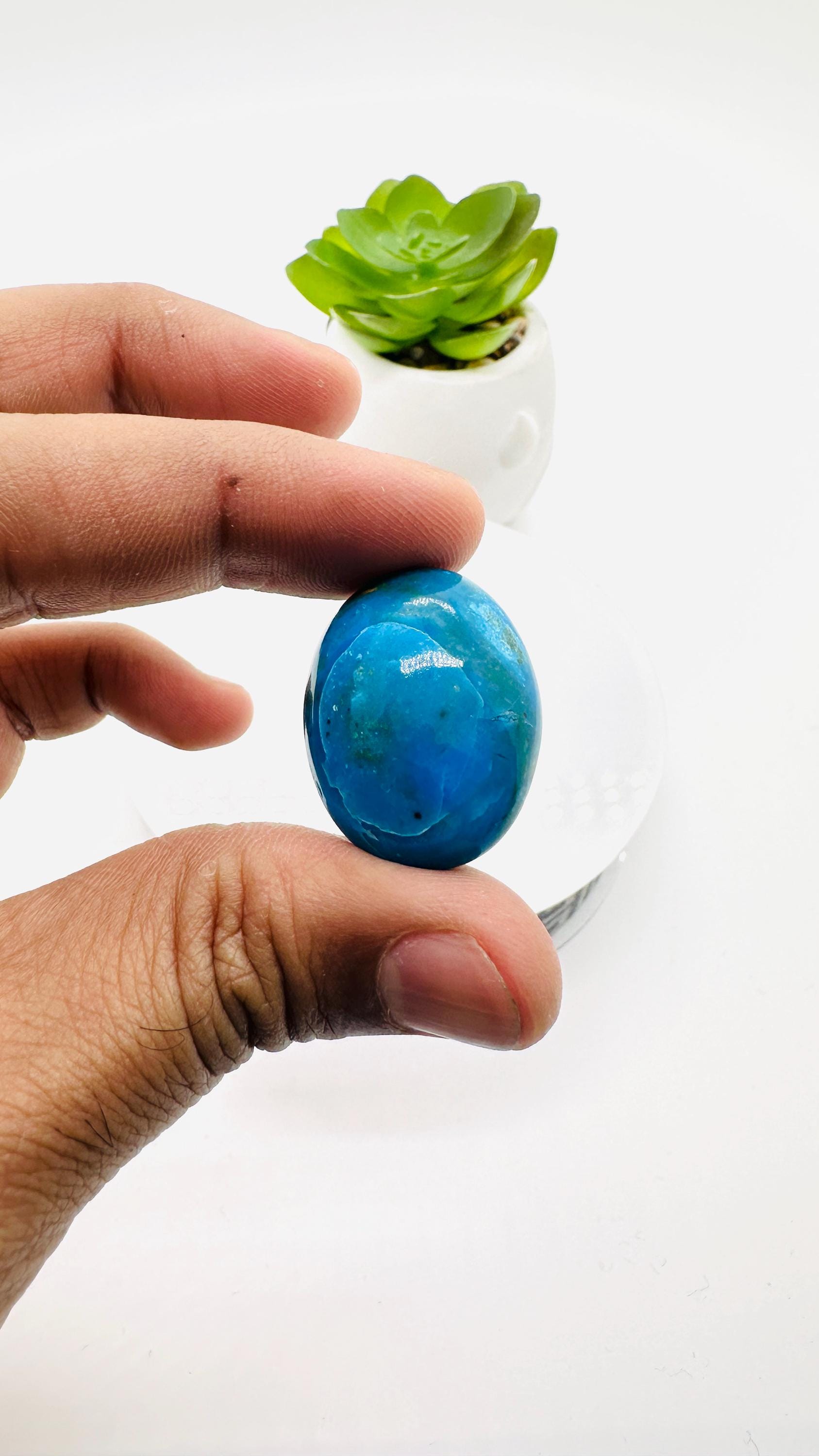 Blue Opalina Cabs - 27x20 Mm Size - Code #B21 - Weight 33 Cts