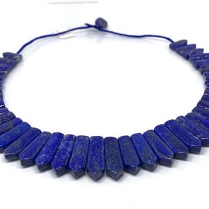 Lapis Necklace -CODE #23 -Lapis Square Shape Necklace- Lapis Fancy Necklace - Fancy Jewelry - Super Quality - Lapis Lazuli Necklace