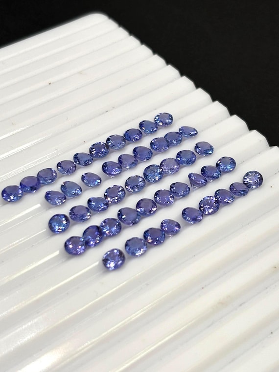 Tanzanite Faceted 5MM  Round, -Good Quality Natural Tanzanite Cut stone,Pack of 1 PCs. origin Tanzania