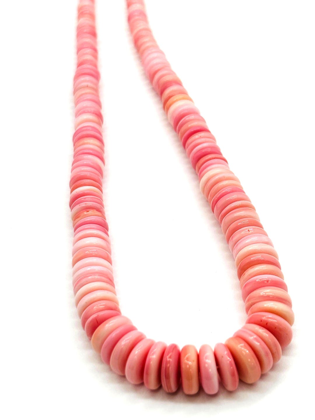 Queen Conch Shell Roundel Beads • 6 TO 12 Mm Graduate Size • Length 40 ...
