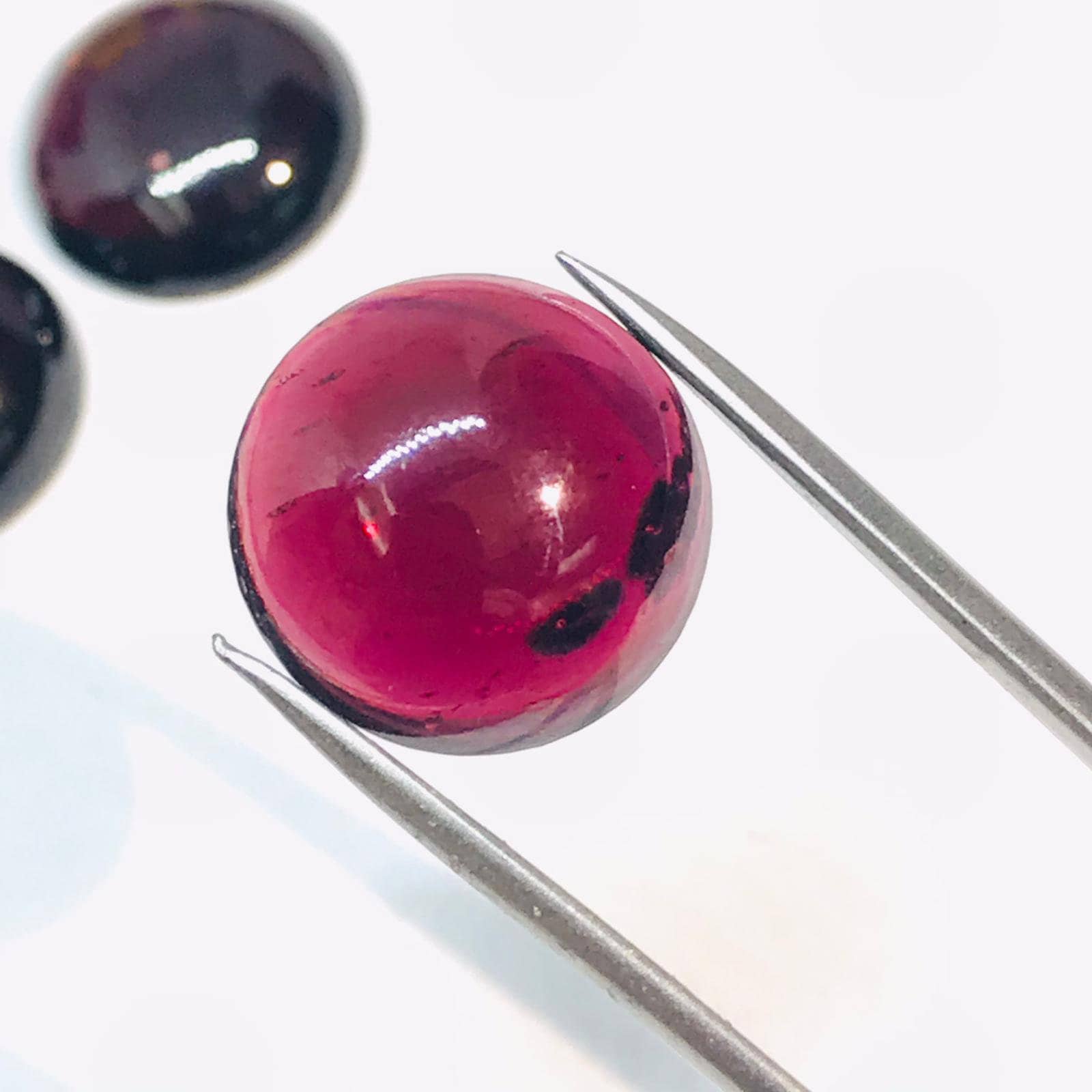 RED GARNET 3 MM SQUARE CUT 14 PIECE SET ALL NATURAL