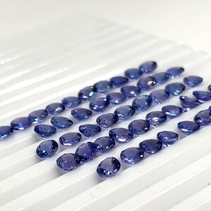 Tanzanit fasetterad 5 MM rund, - Naturlig tanzanit av god kvalitet, 1-pack. Ursprung Tanzania bild 2