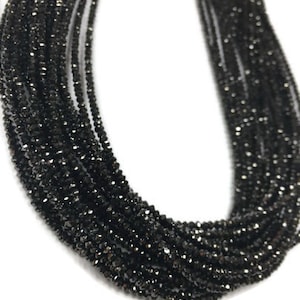 Black Diamond Faceted, Diamond Beads AAA Quality, Good Shining , stunning quality diamond beads size 2MM , loose 10 pcs