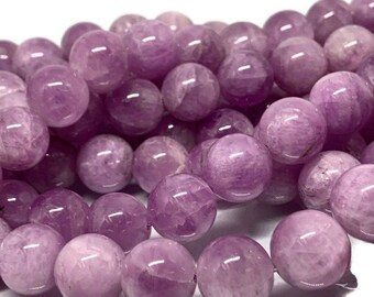 14 MM Kunzite Ronde Kralen, AAA Kwaliteit, Lengte 20cm -Natuurlijke Kunzite Beads-Purple Color oorsprong brazilië