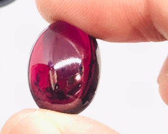 Garnet Oval 13X18 MM Cabs, Pack of 1 Pieces, Good quality Cabochons , natural red garnet , garnet cabs , Origin India