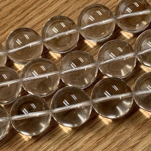 20 mm Crystal Round Beads - Crystal Clear beads- 40 cm Length - AAA Quality- Whole Crystal Beads