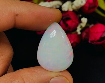 Ethiopian Opal Pear Cabs 25x18 mm size Code #C16 - Weight 13.40 cts  AAA Quality  Ethiopian Opal Cabochon