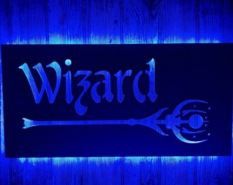 EverQuest Inspired Wizard LED Lit Wall Sign